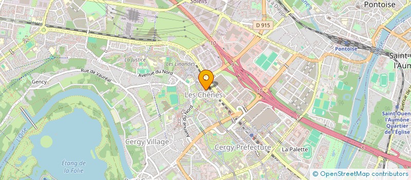 localisation de l'entreprise SARL COUSU DE FIL D'OR à CERGY