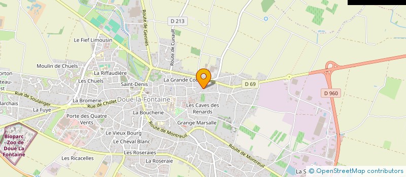 localisation de l'entreprise SARL COUTARD à DOUE-EN-ANJOU