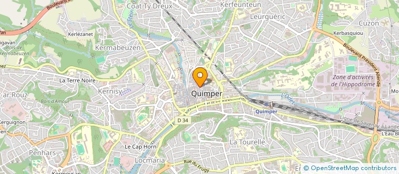 localisation de l'entreprise SARL COUTELLERIE DE QUIMPER  QUIMPER