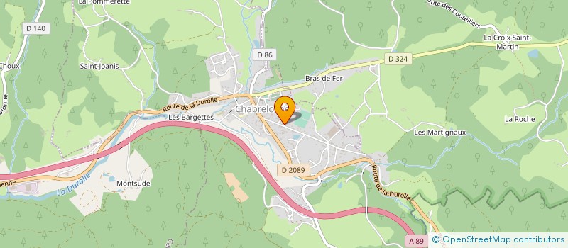 localisation de l'entreprise SARL COUTELLERIE JEAN NERON à CHABRELOCHE