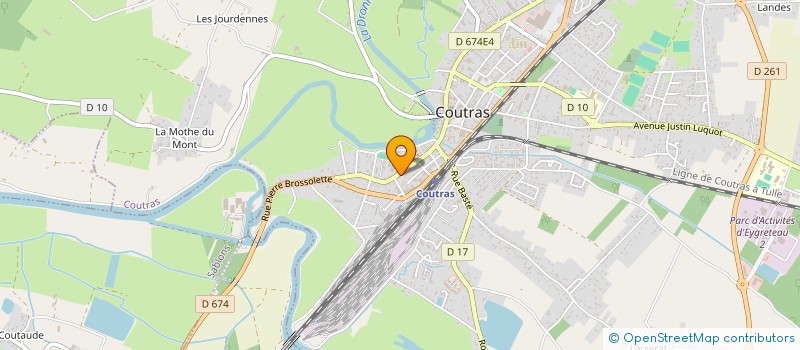 localisation de l'entreprise SARL COUTRAS NETTOYAGE  COUTRAS