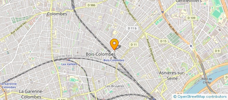 localisation de l'entreprise SARL COUTURE LOISIRS à BOIS-COLOMBES