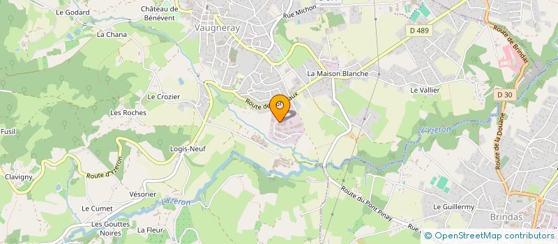 localisation de l'entreprise SARL COUTURIER à VAUGNERAY