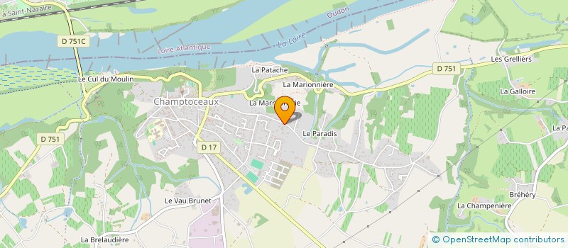 localisation de l'entreprise SARL COUVERTURE L.P.  OREE-D'ANJOU