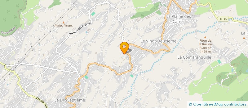 localisation de l'entreprise SARL COUVERTURE SUR TOITURE à LE TAMPON