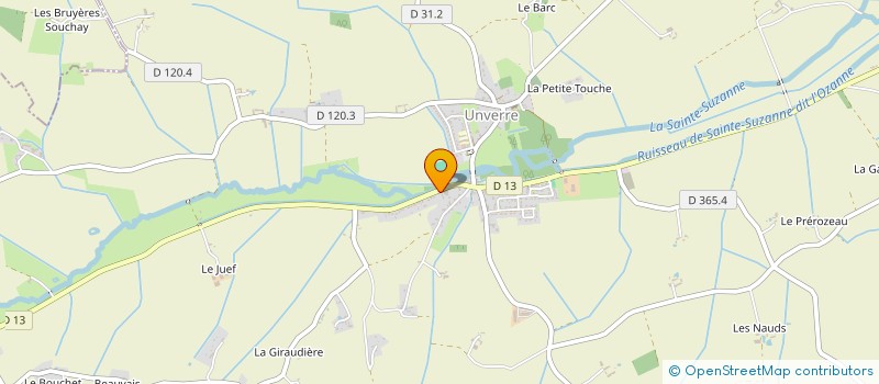 localisation de l'entreprise SARL COUVERTURE UNVERROISE à UNVERRE