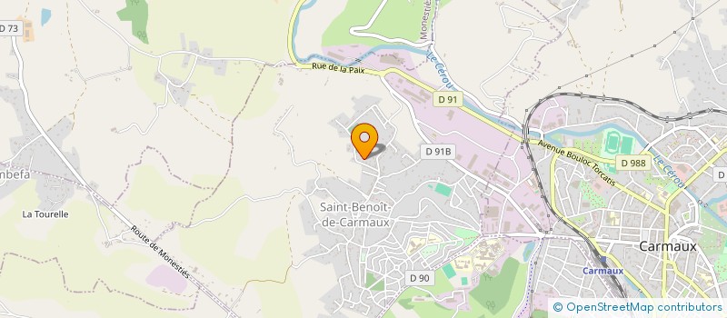 localisation de l'entreprise SARL COUZI  JOUQUEVIEL