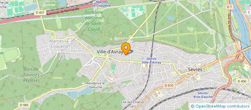 localisation de l'entreprise SARL COZANET  VILLE-D'AVRAY