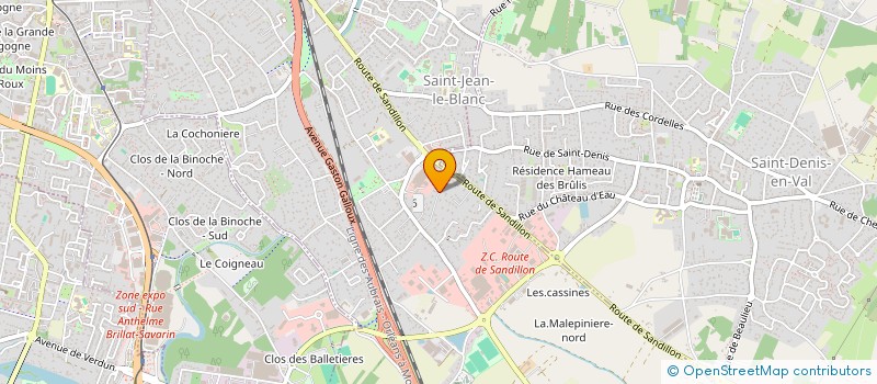 localisation de l'entreprise SARL CP à SAINT-JEAN-LE-BLANC