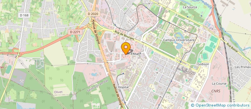 localisation de l'entreprise SARL CPCE à OLIVET