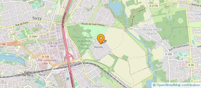 localisation de l'entreprise SARL CPE TRANSPORTS  BUSSY-SAINT-MARTIN