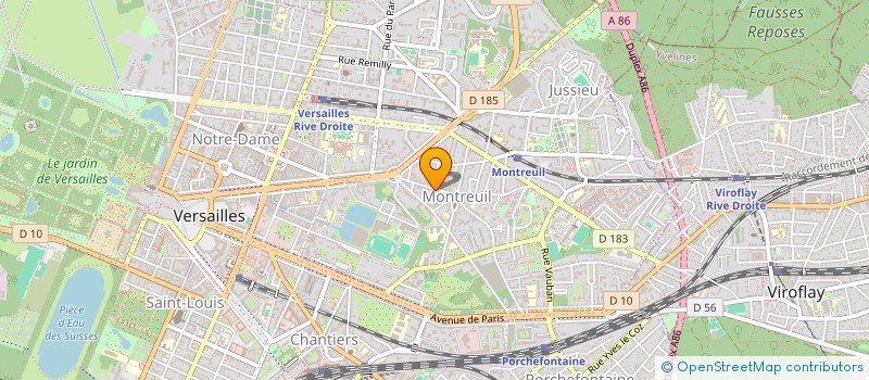 localisation de l'entreprise SARL CPF à VERSAILLES