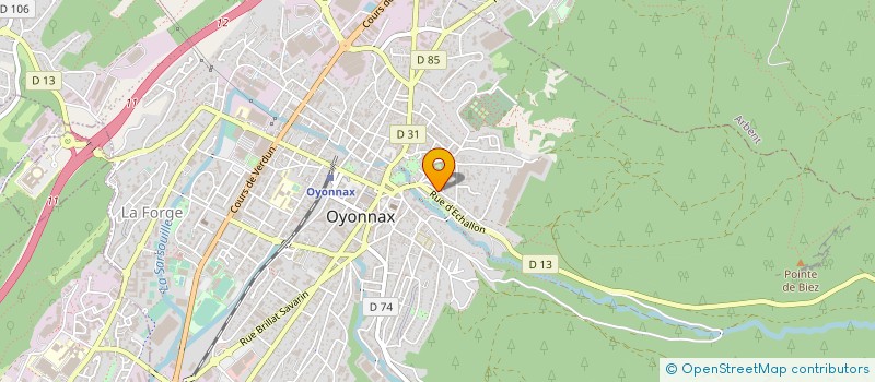 localisation de l'entreprise SARL CPM à OYONNAX