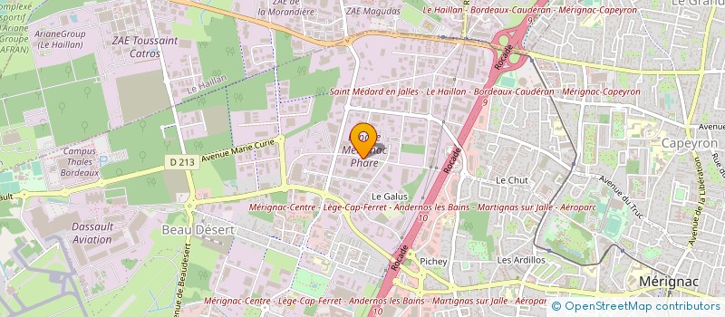 localisation de l'entreprise SARL CPS LOGISTIC à MERIGNAC