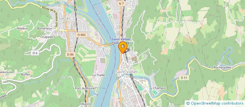 localisation de l'entreprise SARL CRATERE à SAINT-VALLIER