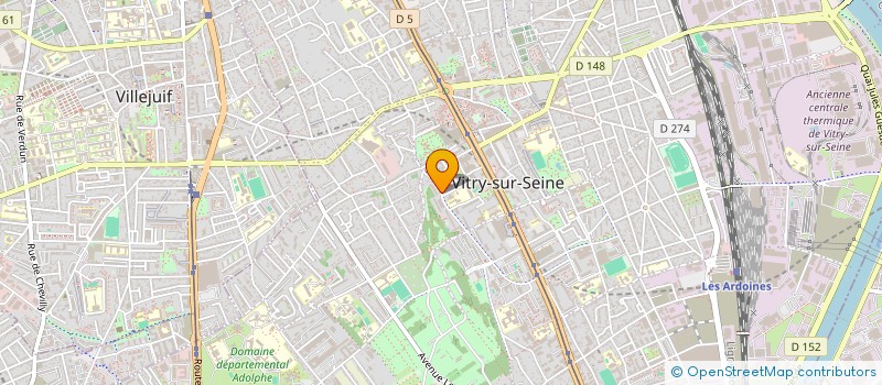 localisation de l'entreprise SARL CRB  VITRY-SUR-SEINE