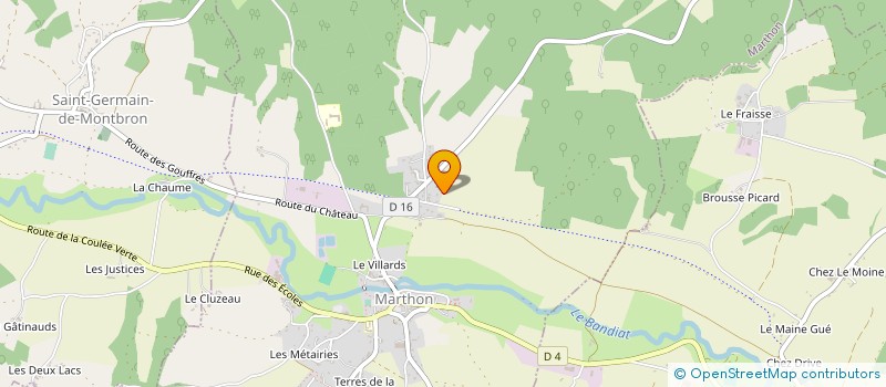 localisation de l'entreprise SARL CRC BOIS à MARTHON