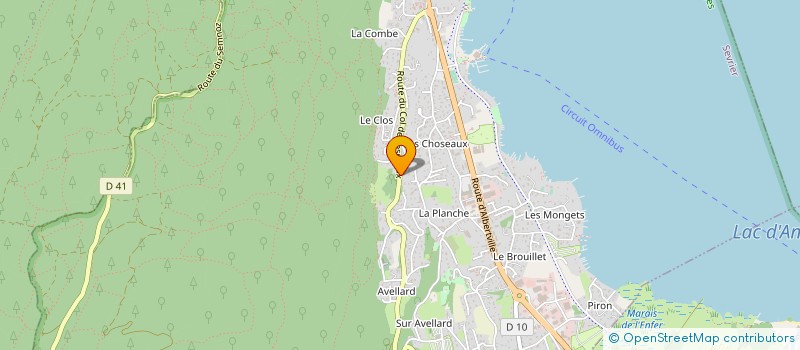 localisation de l'entreprise SARL CREA BAT  SEVRIER