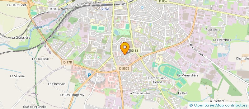 localisation de l'entreprise SARL CREA CONCEPT à VITRE