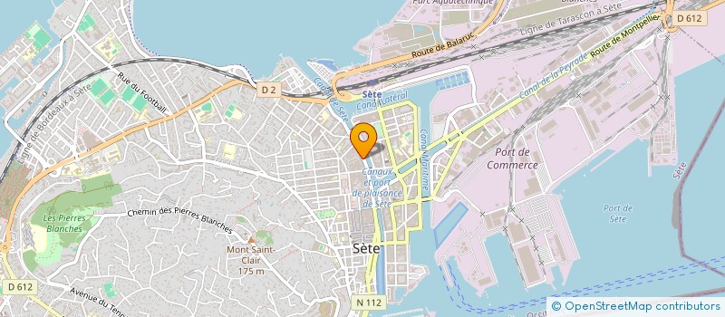 localisation de l'entreprise SARL CREA-DISTRIB à SETE