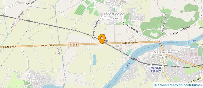 localisation de l'entreprise SARL CREA JARDIN 81 à LABASTIDE-DE-LEVIS