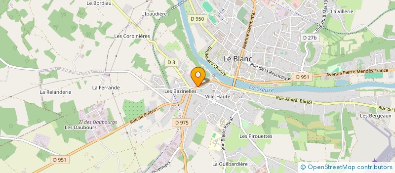 localisation de l'entreprise SARL CREA PIER à LE BLANC