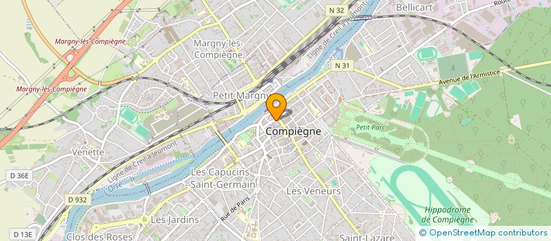 localisation de l'entreprise SARL CREA'TIF à COMPIEGNE