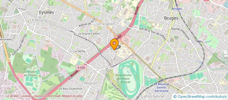 localisation de l'entreprise SARL CREATION ENTRETIEN MAT à EYSINES