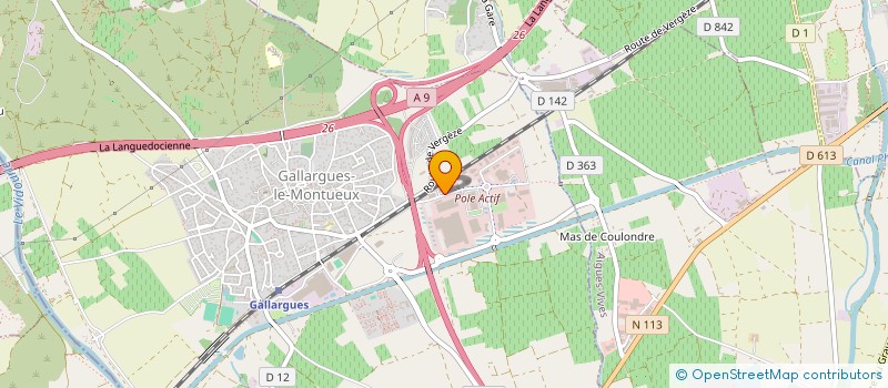 localisation de l'entreprise SARL CREATION PATRIMOINE COORDINATION - CPC  GALLARGUES-LE-MONTUEUX