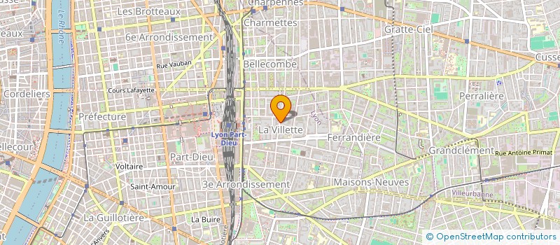 localisation de l'entreprise SARL CREATION SERVICE BATIMENT  LYON