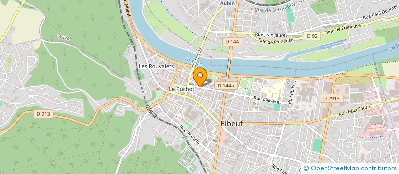 localisation de l'entreprise SARL CREATIS ENERGIES  ELBEUF