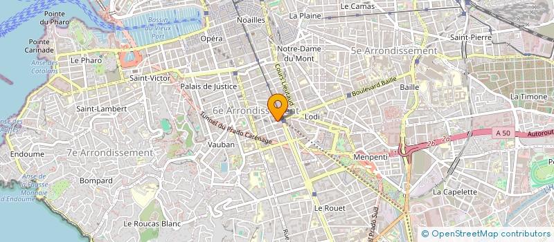localisation de l'entreprise SARL CREDICITY MARSEILLE à MARSEILLE