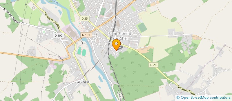 localisation de l'entreprise SARL CREDIPRET BERRY à SAINT-FLORENT-SUR-CHER