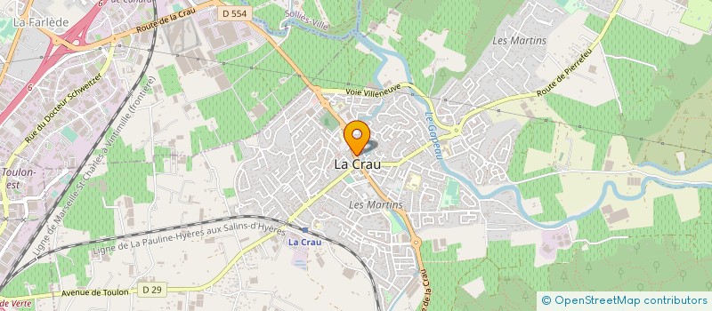 localisation de l'entreprise SARL CREDIT-VAR à LA CRAU