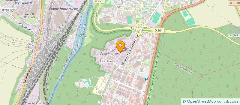 localisation de l'entreprise SARL CREIL EUROPE EXPRESS  CREIL