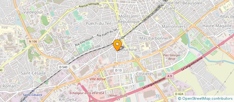 localisation de l'entreprise SARL CREMERIE DE LA RUE DES GREFFES à NIMES