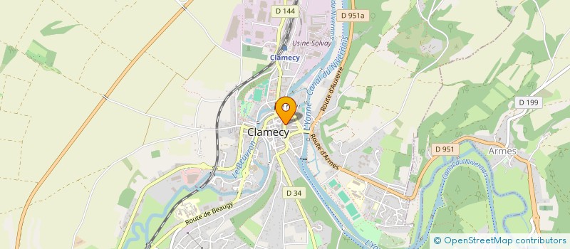 localisation de l'entreprise SARL CREPERIE DE L'ANCIEN CANAL à CLAMECY