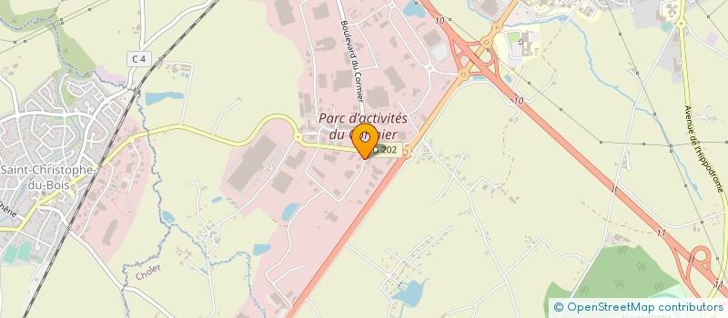 localisation de l'entreprise SARL CREPINS OUEST  CHOLET