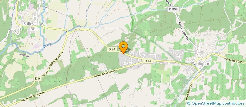 localisation de l'entreprise SARL CRESPO BATIMENT  TAULIGNAN