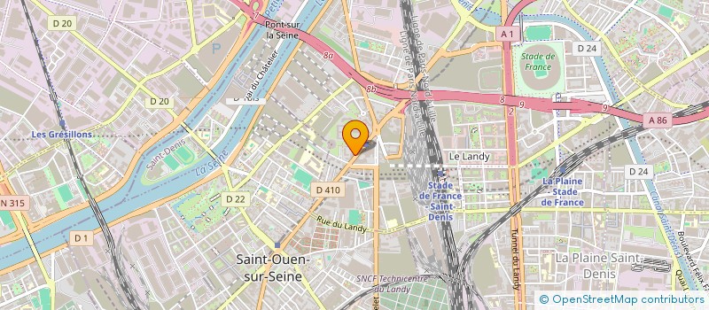 localisation de l'entreprise SARL CRESSANT  SAINT-DENIS