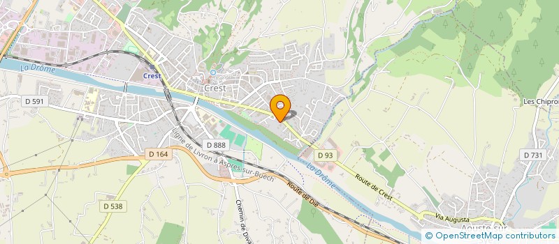 localisation de l'entreprise SARL CREST NETTOYAGE à CREST
