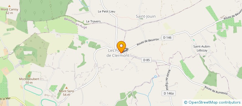 localisation de l'entreprise SARL CREVIN BRUNO  HOTOT EN AUGE