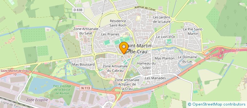 localisation de l'entreprise SARL CRISTAL à SAINT-MARTIN-DE-CRAU
