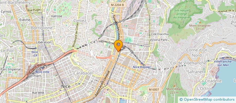 localisation de l'entreprise SARL CRISTALLINA à NICE