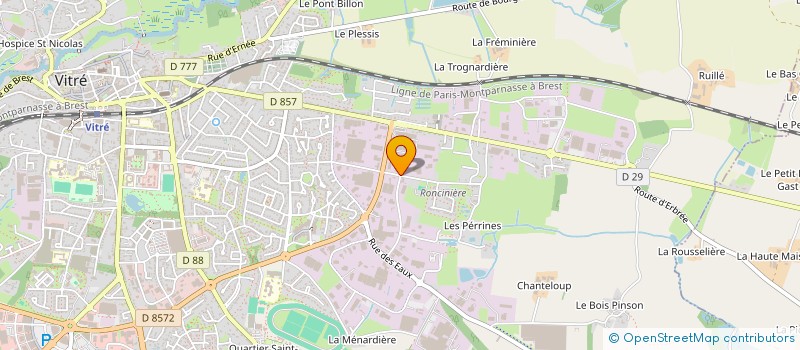 localisation de l'entreprise SARL CROC  VITRE