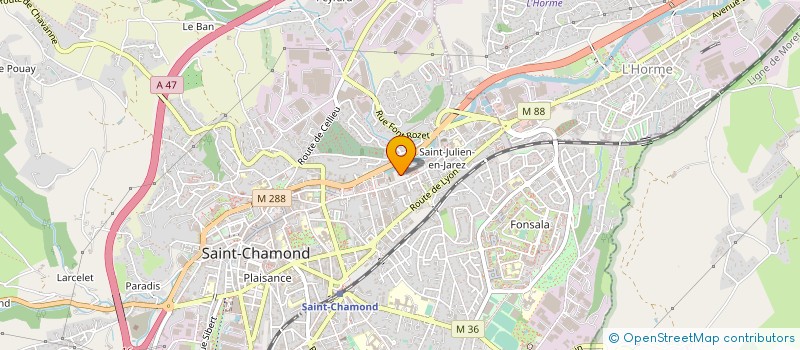 localisation de l'entreprise SARL CROMOTO à SAINT-CHAMOND