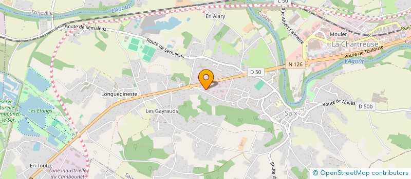 localisation de l'entreprise SARL CROS à SAIX