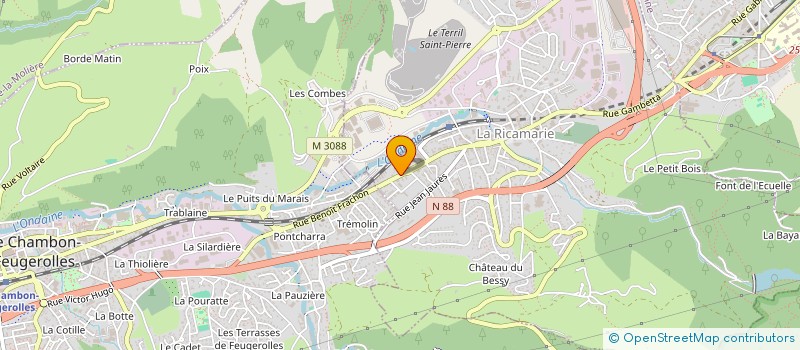 localisation de l'entreprise SARL CROUSTI SHOW à LA RICAMARIE