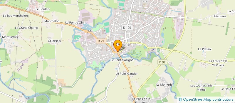 localisation de l'entreprise SARL CROYAL DIDIER  ACIGNE