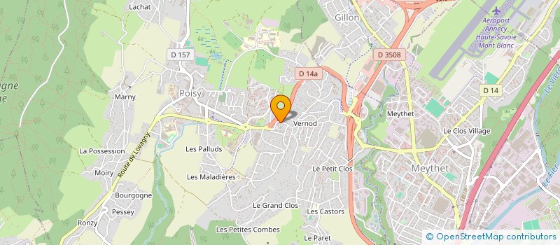 localisation de l'entreprise SARL CROZET à POISY